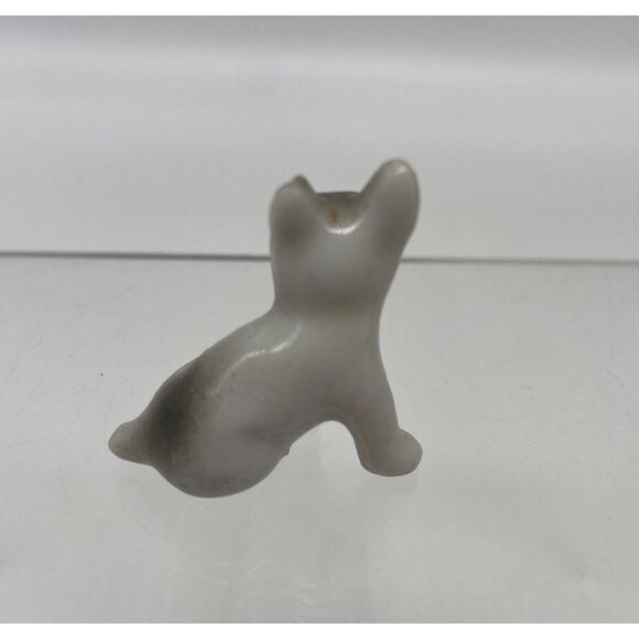 Vintage Porcelain Miniature French Bulldog Dog Figurine Set Of 3 Made In Japan - Picture 10 of 13